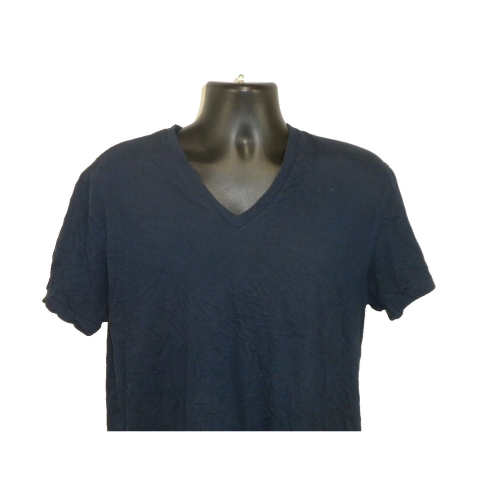 Polo Ralph Lauren Mens T-Shirt L Blue Classic Fit V Neck Short Sleeve Pony Ivy - Picture 4 of 12